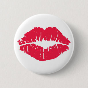 Lipstick Kiss Button