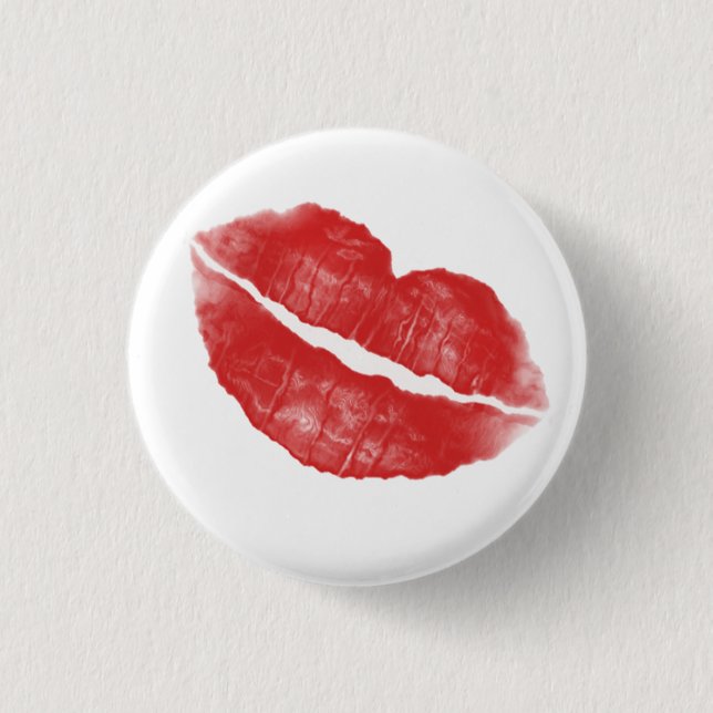Lipstick Kiss Button (Front)