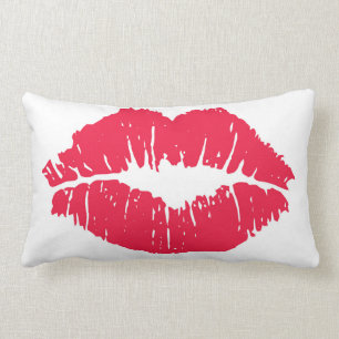 Lipstick Kiss Lumbar Pillow