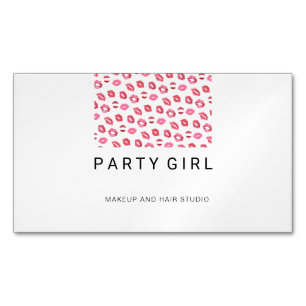 Lipstick Kiss / Salon Business Card Magnet