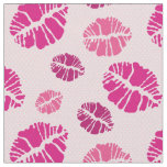 Lipstick Kiss Shape Print Pattern Fabric