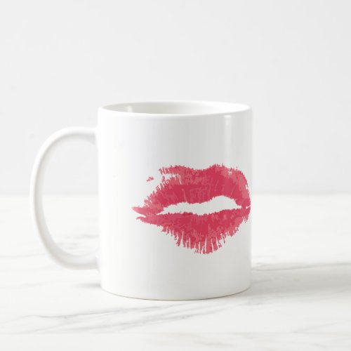 Lipstick Kiss Stain Coffee Mug
