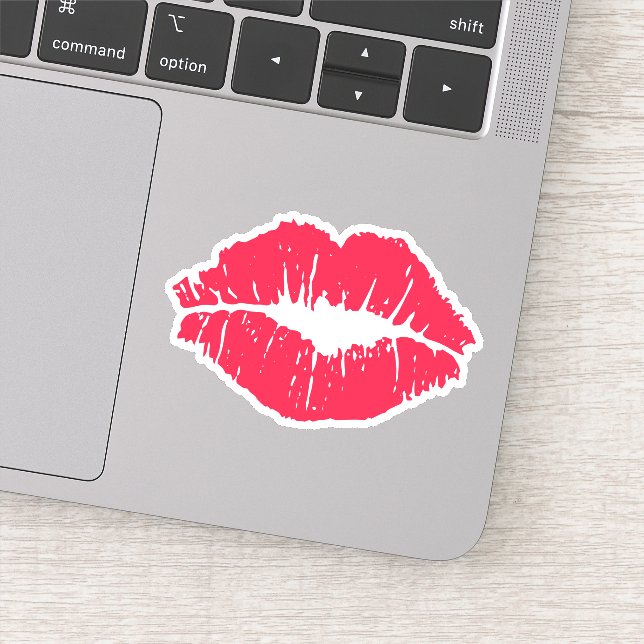 Lipstick Kiss Sticker (Detail)