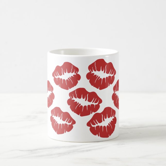 Lipstick Kisses Coffee Mug (Center)