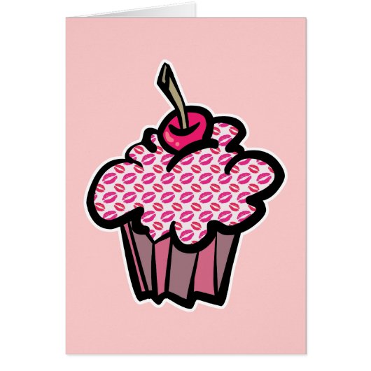 lipstick kisses cupcake (Front)