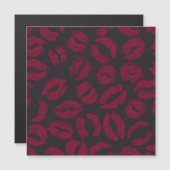 Lipstick Kisses: Dark Red Imprints (Front/Back)