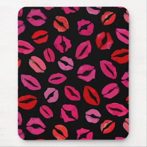 Lipstick Kisses Mousepad