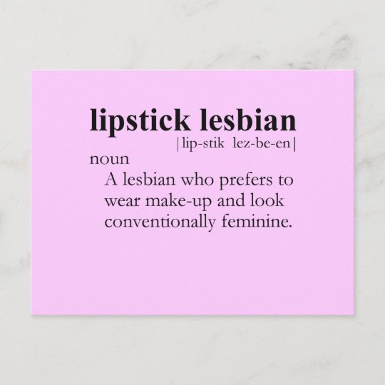 Lipstick Lesbian Definition Postcard 2049