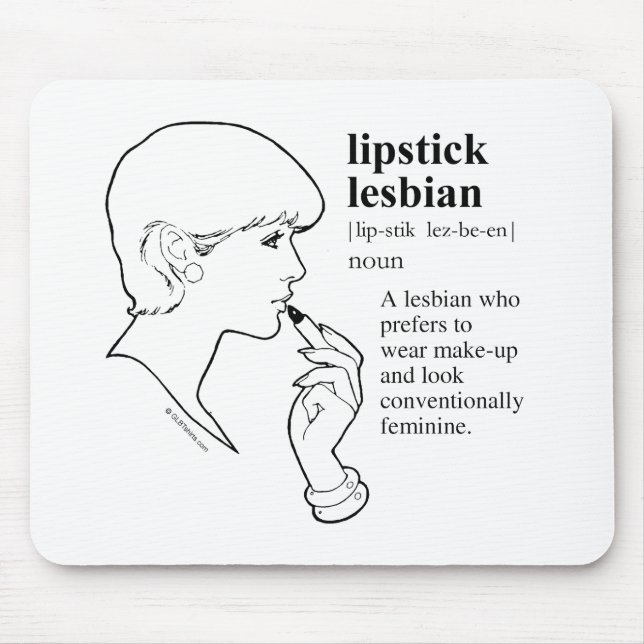 LIPSTICK LESBIAN MOUSE PAD (Front)