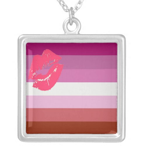 Lipstick Lesbian Necklace Square