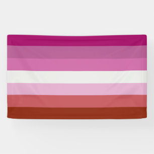 Lipstick Lesbian Pride Colors - Banner