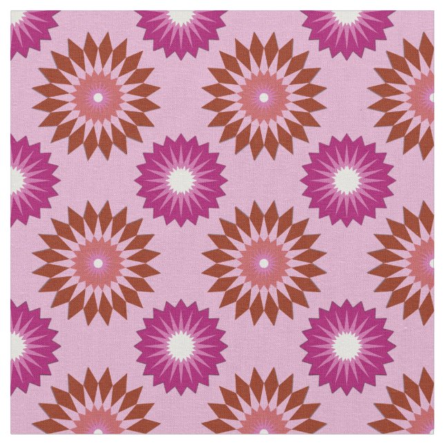 Lipstick lesbian pride colors /pink flower pattern fabric (Close Up)