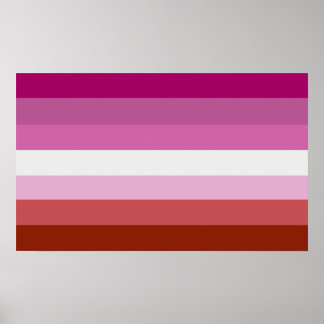 Lipstick Lesbian Pride Colors - Poster