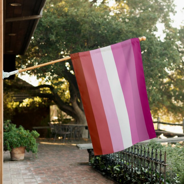 Lipstick Lesbian Pride flag (In SItu)