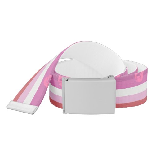 Lipstick Lesbian Pride Flag Belt