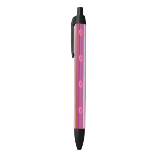 Lipstick Lesbian Pride Flag Black Ink Pen