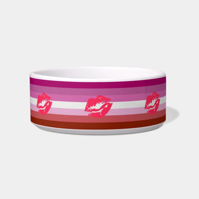 Lipstick Lesbian Pride Flag Bowl (Front)