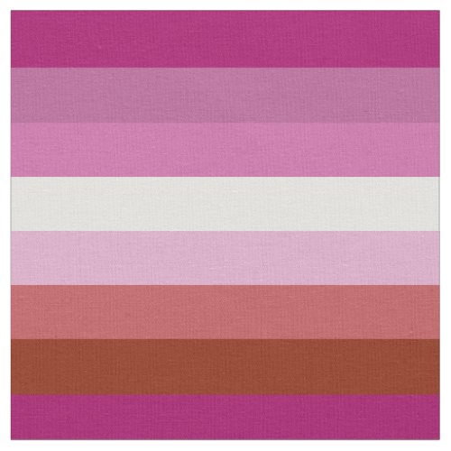 Lipstick Lesbian Pride flag Fabric