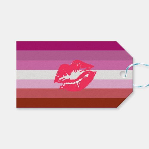 Lipstick Lesbian Pride Flag Gift Tags