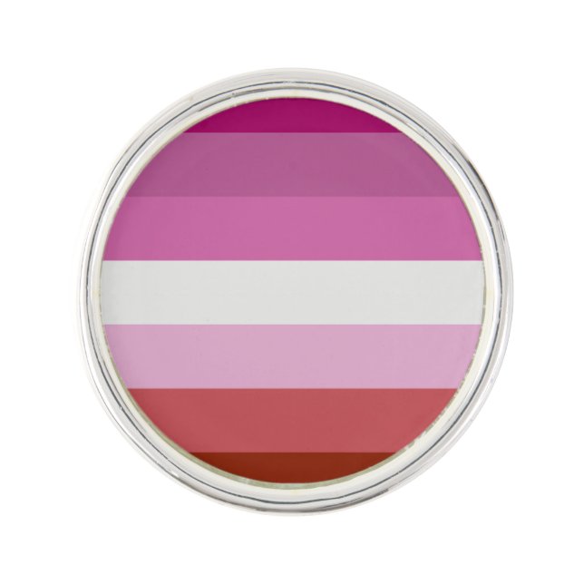 Lipstick Lesbian Pride flag Lapel Pin (Front)