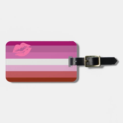 Lipstick Lesbian Pride Flag Luggage Tag