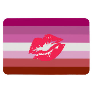 Lipstick Lesbian Pride Flag Magnet