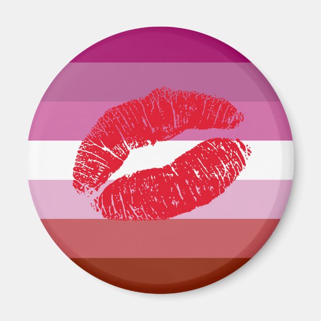 Lipstick Lesbian Pride Flag  Magnet (Front)