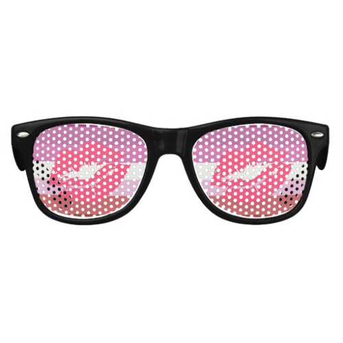 LIPSTICK LESBIAN PRIDE FLAG STRIPES DESIGN _ 2014  KIDS SUNGLASSES