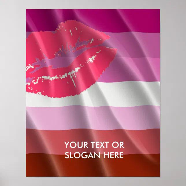 Lipstick Lesbian Pride Poster Zazzle