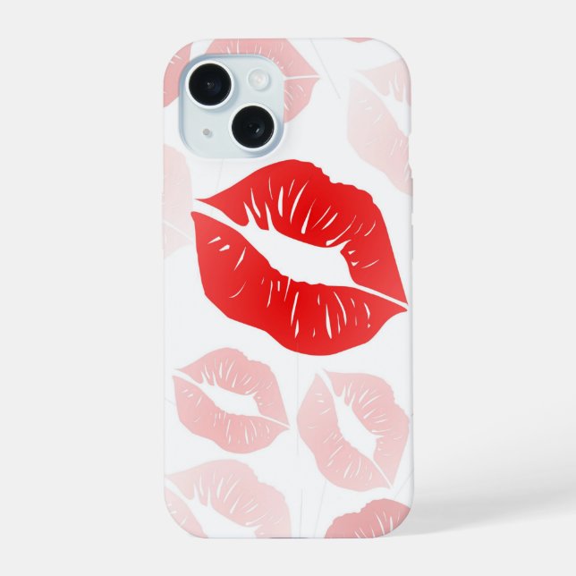 Lipstick Lips Iphone Case (Back)