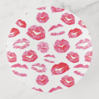 Lipstick Lips Kisses Trinket Tray
