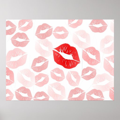 Lipstick Lips Poster | Zazzle