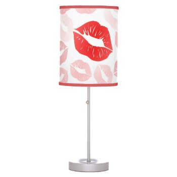 Lipstick Lips Table Lamp by PawsitiveDesigns at Zazzle