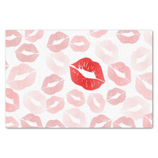 Lipstick Lips Tissue Paper | Zazzle.com