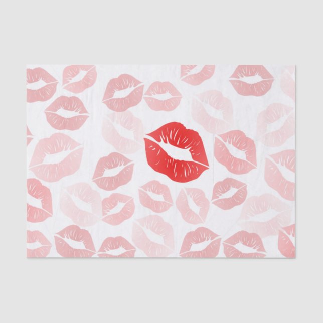 Lipstick Lips Tissue Paper (Front)
