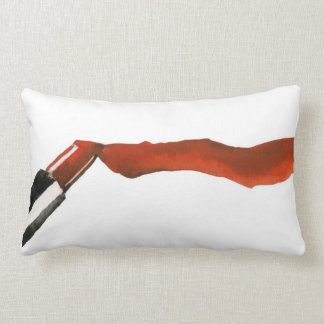 Lipstick. Lumbar Pillow
