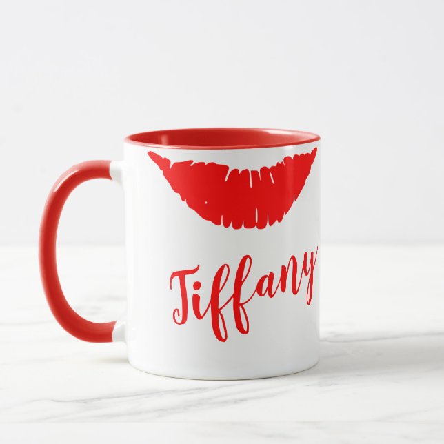 Lipstick Mark Your Name Mug (Left)