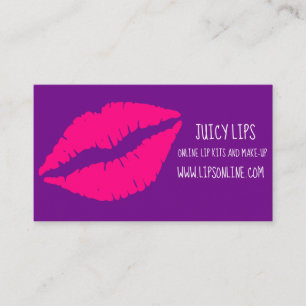 Lipstick online freelance cosmetic business card