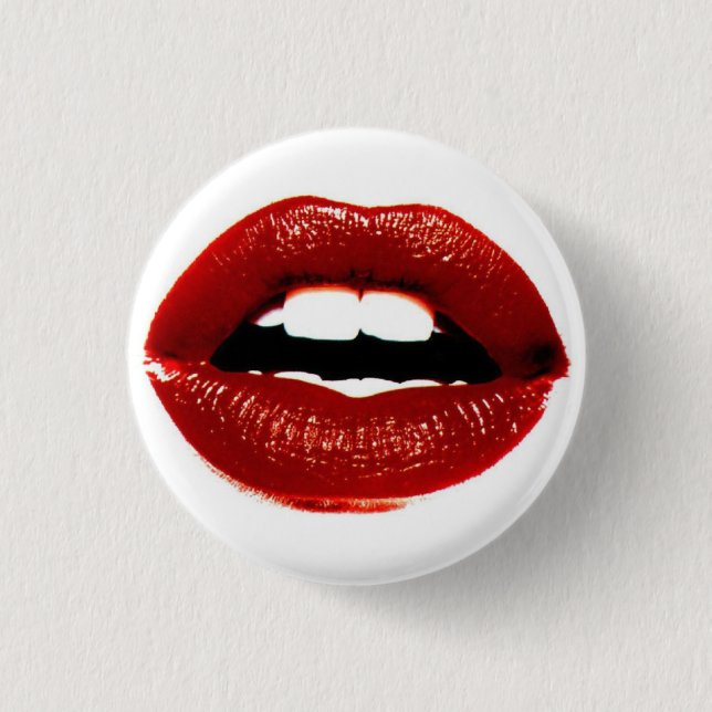 Lipstick Pinback Button (Front)