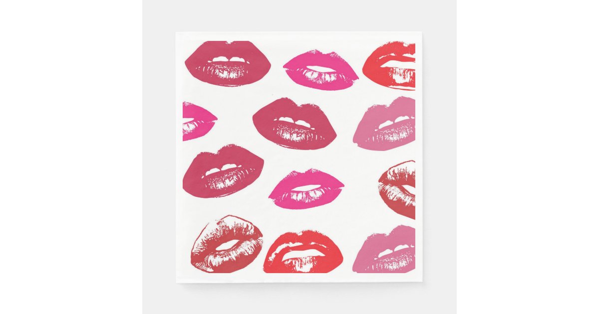 Lipstick Power Napkins | Zazzle