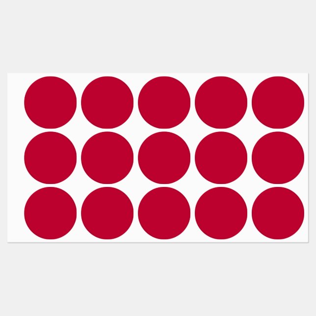 Lipstick Red (solid color)  Labels (Sheet)