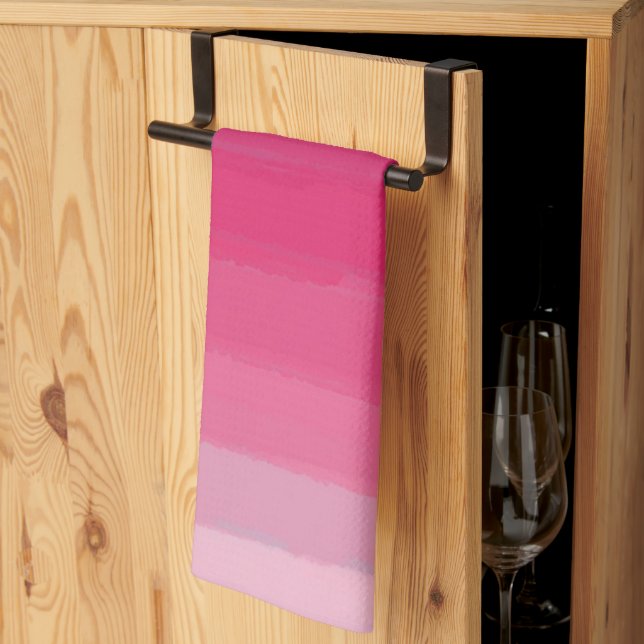Lipstick: Shades of Pink  Kitchen Towel (Thirds Fold)