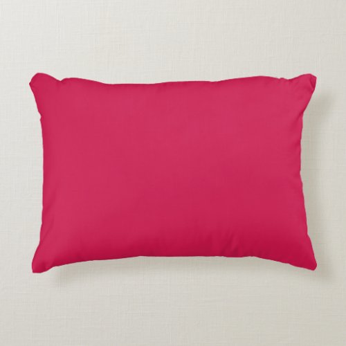Lipstick  solid color Crimson Accent Pillow