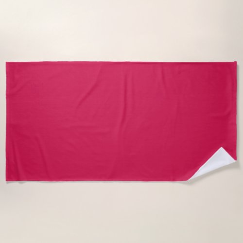 Lipstick  solid color Crimson Beach Towel