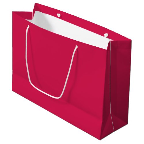 Lipstick  solid color Crimson Large Gift Bag