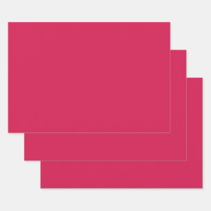 Lipstick (solid color) Crimson Wrapping Paper Sheets