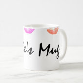 Lipstick Stained Personalized Mug (Front Right)