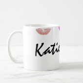 Lipstick Stained Personalized Mug (Left)