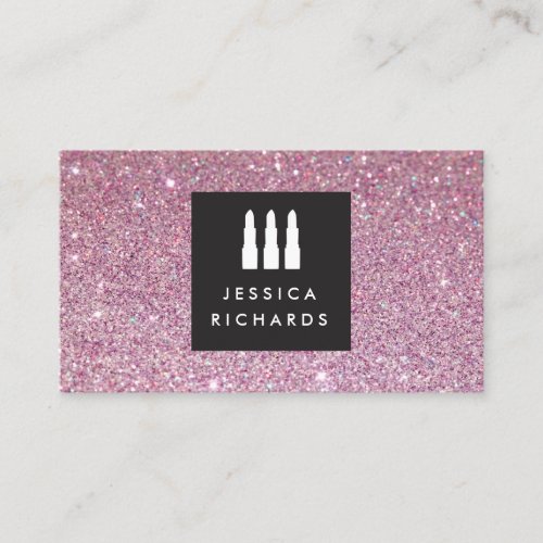 Lipstick Trio Logo for Freelance Makeup Artist III Business Cards