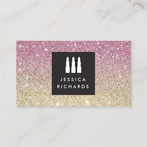 Lipstick Trio Logo for Freelance Makeup Artist IV Business Card Templates